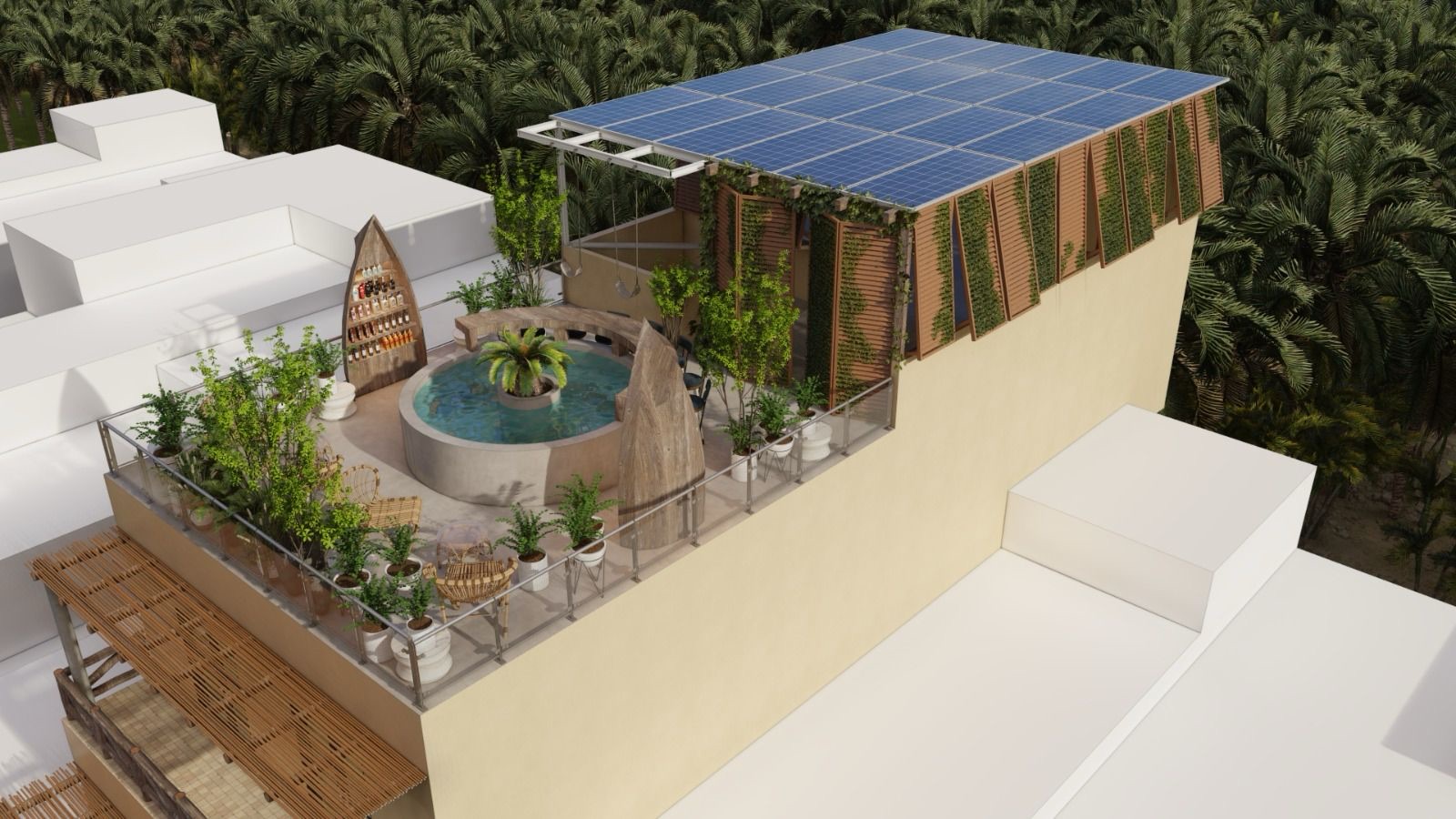 Diseño arquitectónico del proyecto Villa Flamingos por Grupo Jassa